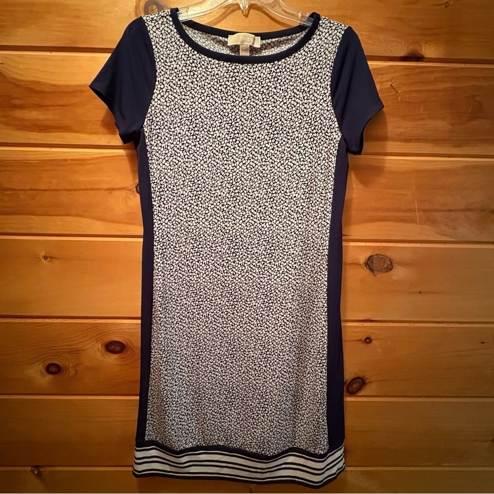 Michael Kors Navy Blue & White Dress, S